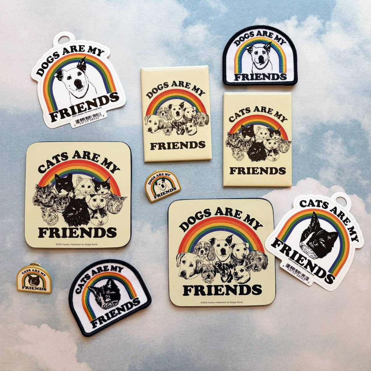 Badge Bomb - Cats Are My Friends Patch