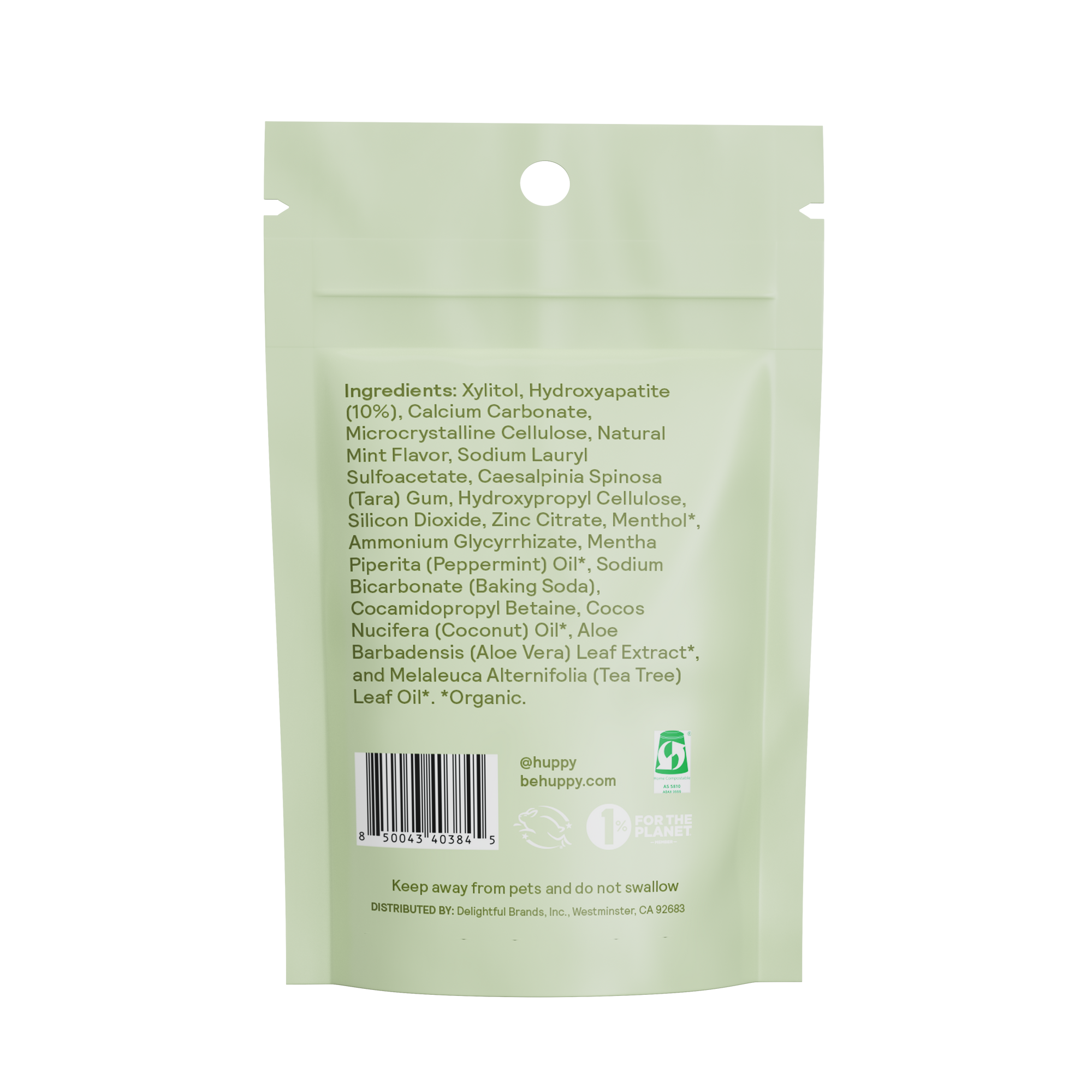 Fluoride-Free Toothpaste Tablets | Peppermint | 8 ct Sample