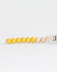 Beaded Wooden & Silicone Pacifier Clip