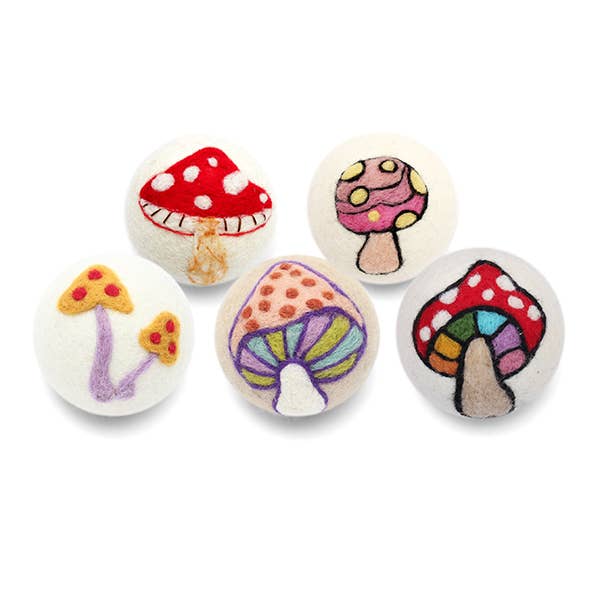 Mushrooms: Eco Wool Dryer Balls Fair Trade