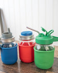 Silicone Sleeve for Regular Mouth Pint 16oz Mason Jars