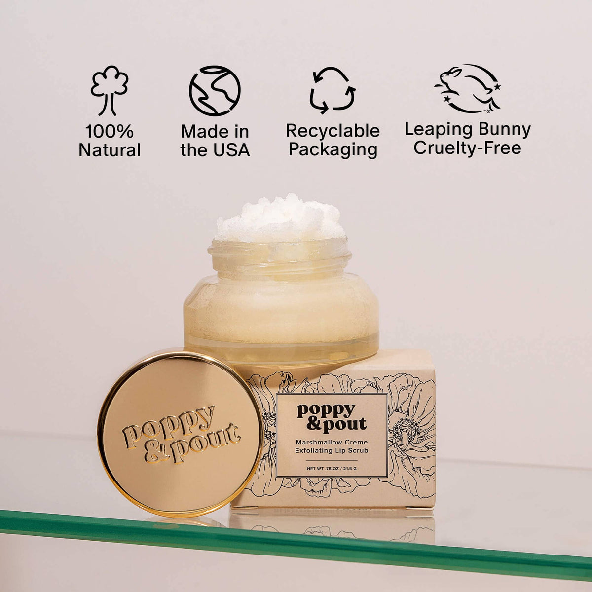 Lip Scrub, Marshmallow Creme