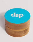 Mini Dip Bamboo Travel Case with Coaster : Blue