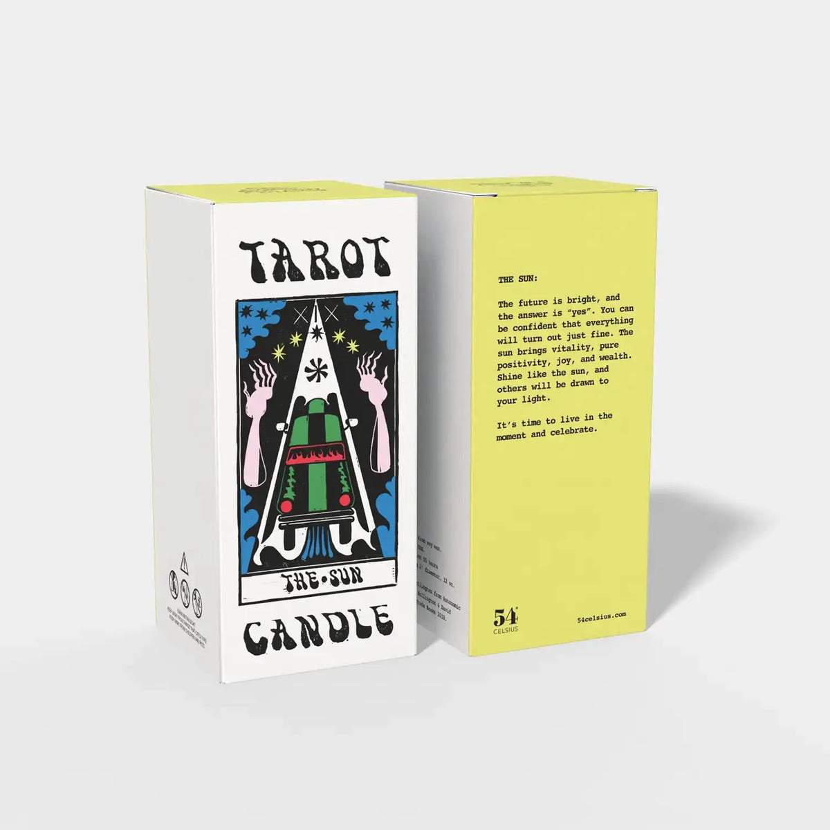 Tarot Candle, The Sun - 6" Tall &amp; 60 Hr Burn, Scented
