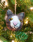 The Winding Road - Ornament - Felt Cat Head, Assorted