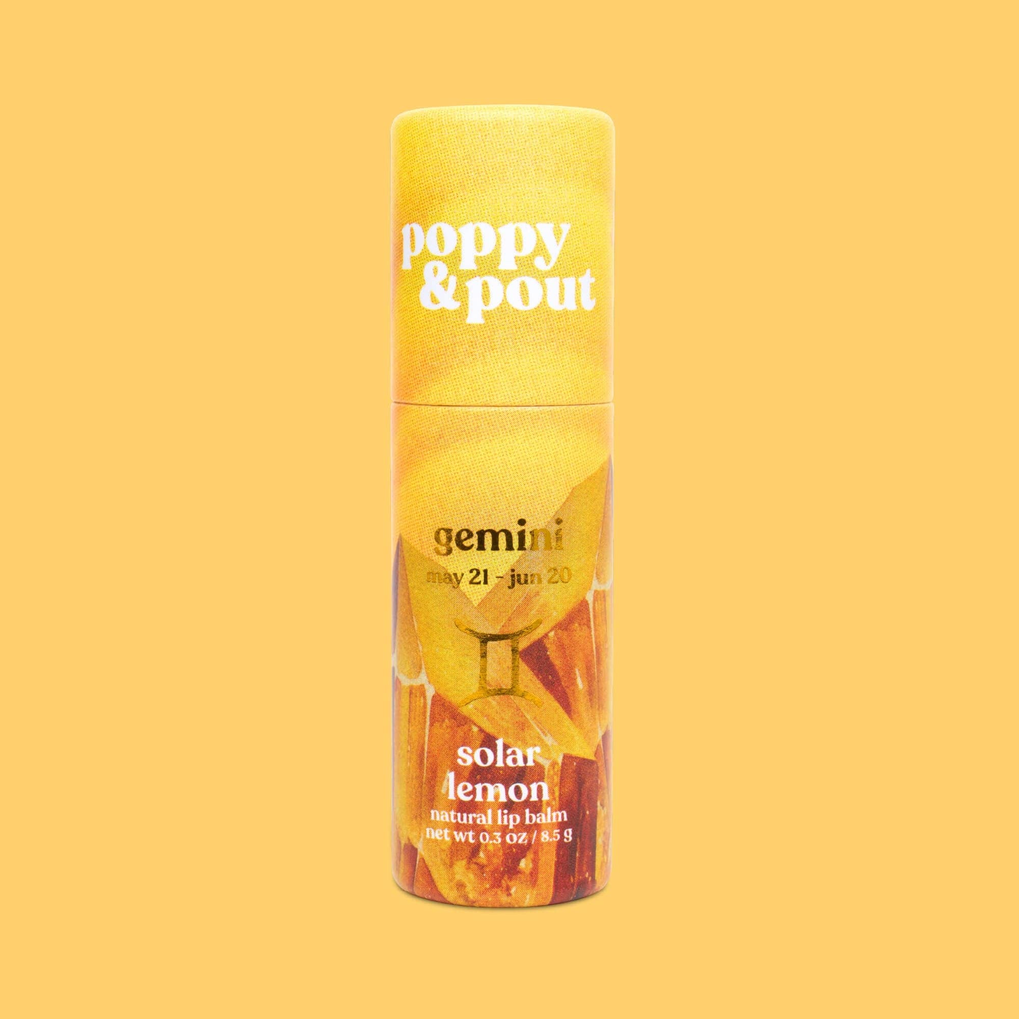 Lip Balm, Zodiac, Gemini Solar Lemon
