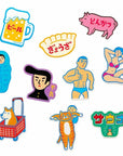 Japanese Retro DieCut Sticker