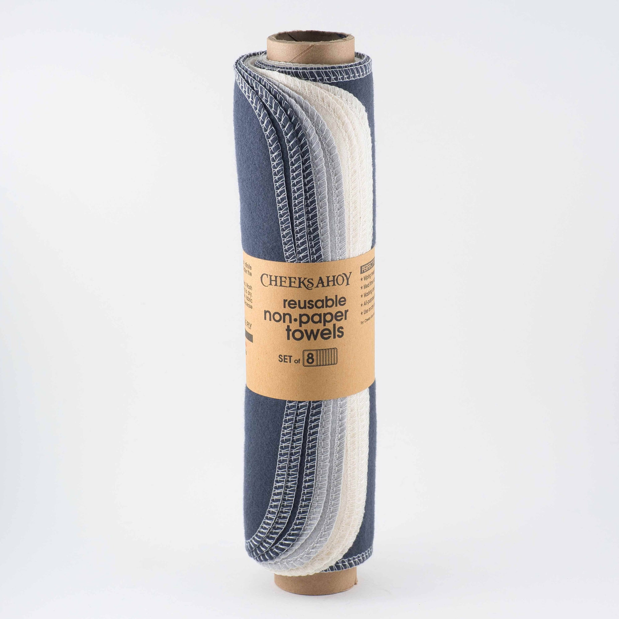 Cheeks Ahoy - Pre-Rolled Reusable Non-Paper Towels