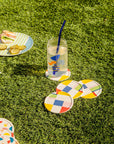 Poketo - Bamboo Coasters in Colorblock
