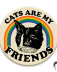Nervous Tuxedo Cat Friend Magnet