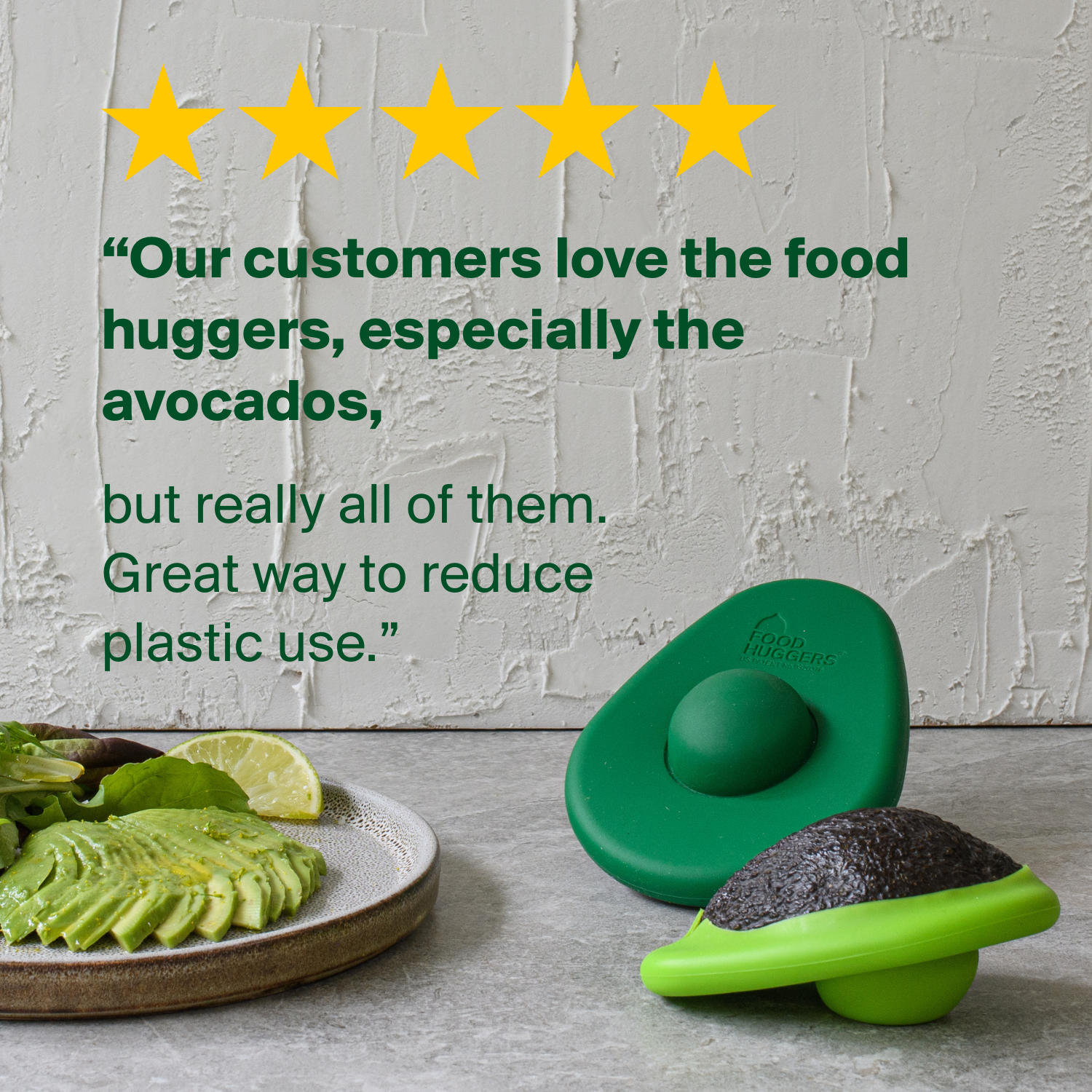 Food Huggers - Green Avocado Huggers - Set of 2