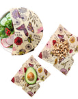 Bee's Wrap - Assorted 3 Pack - Meadow Magic, Plant Based Wax