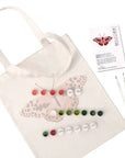 Paint Your Numbers - Blush Flutter Tote – Pink Butterfly Edition Paint by Numbers Kit