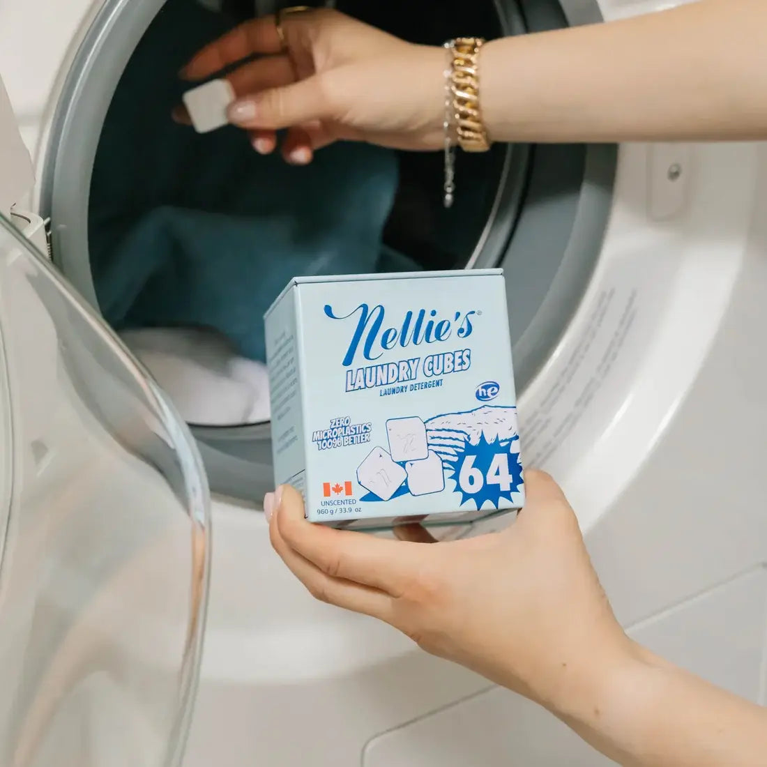 Laundry Cubes - Plastic Free - 64 Load Tin - Linen