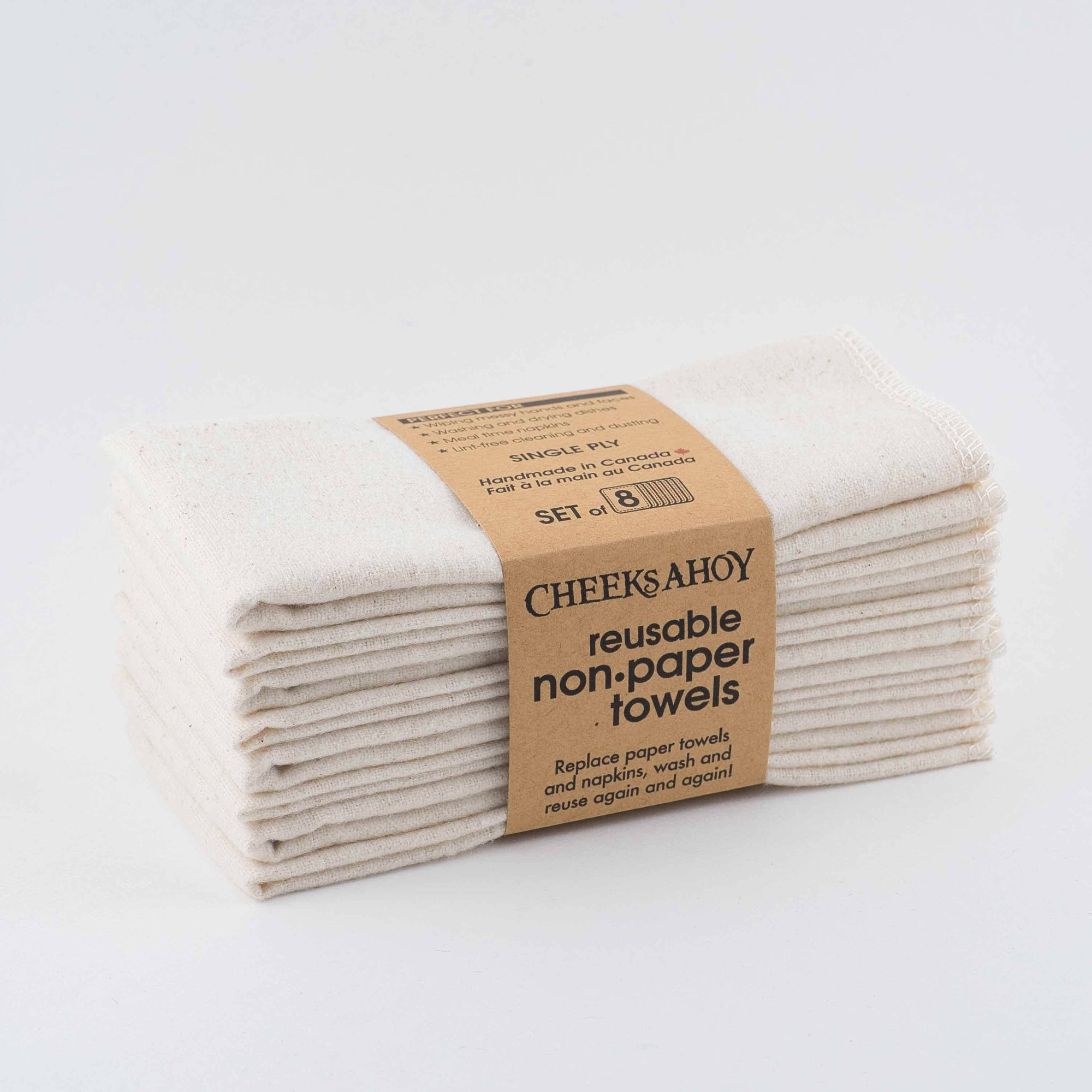 Reusable Non-Paper Towels - Single-Ply