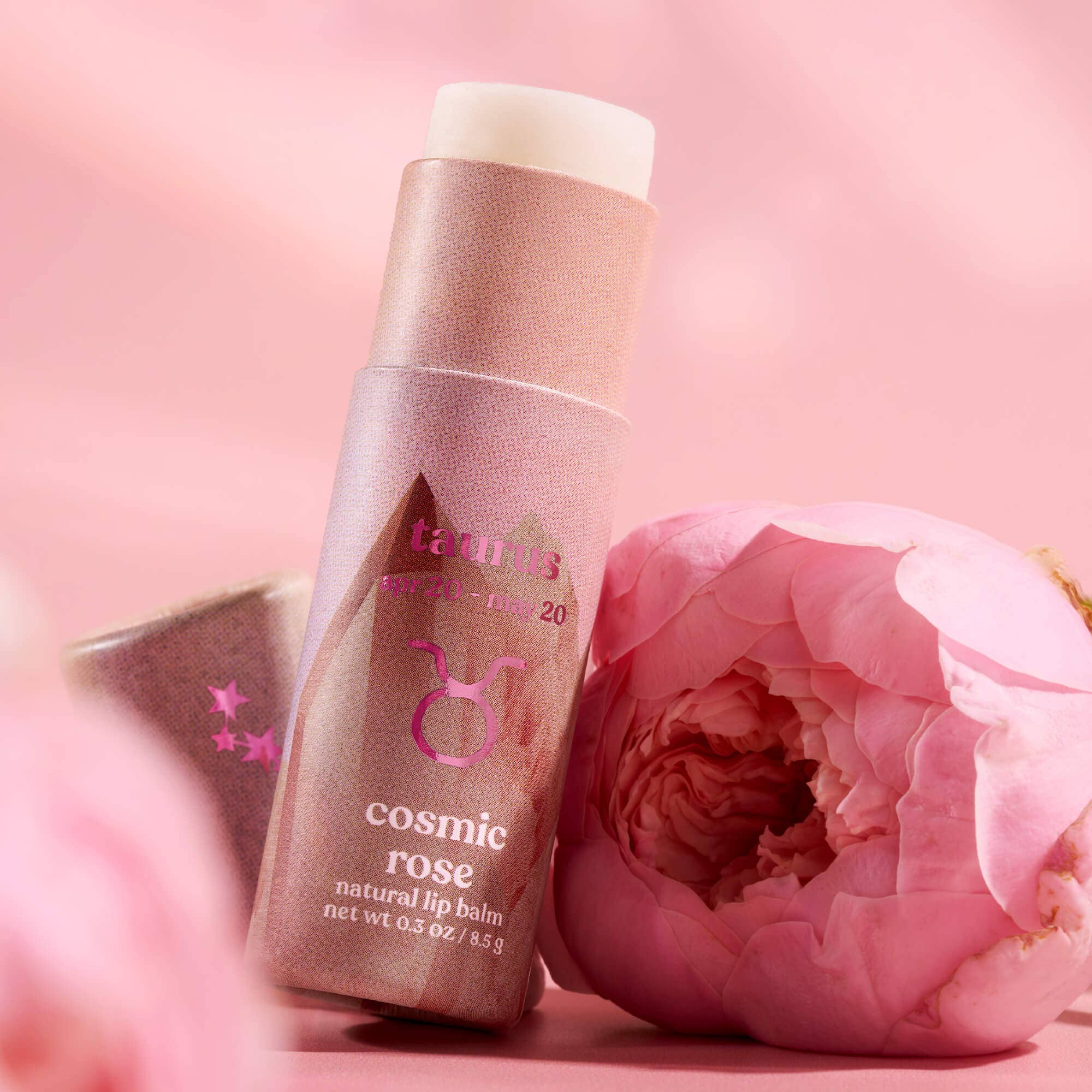 Lip Balm, Zodiac, Taurus Cosmic Rose