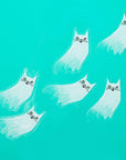 Ghost Cat Clear Sticker