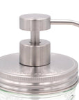 Mason Jar Lifestyle - Satin / Brushed Finish Soap Pump Dispensers for Mason Jars