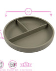 Silicone Baby Divided Suction Plate