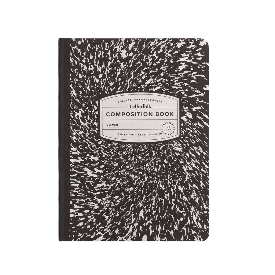 Letterfolk - Composition Book (Black)