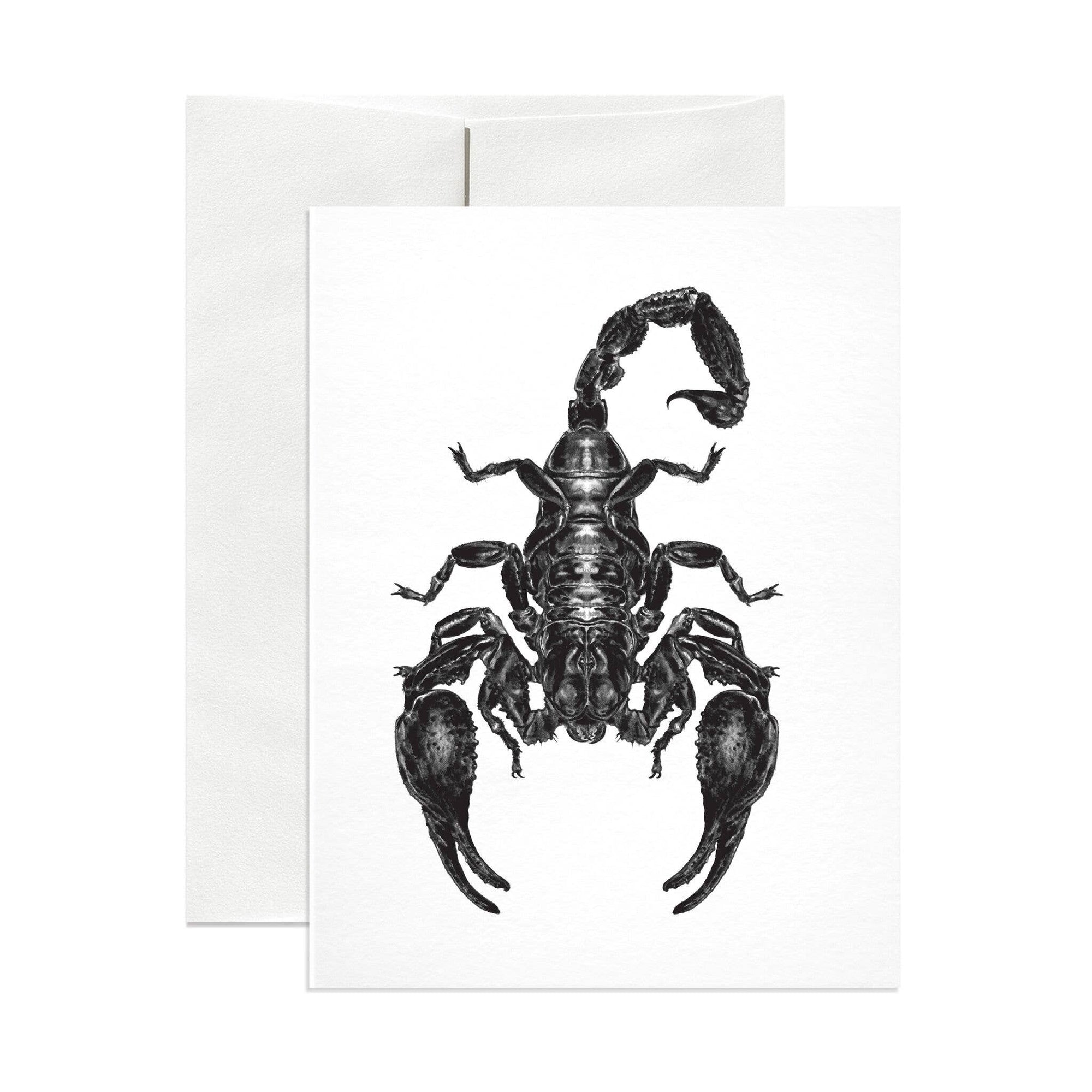 Emperor Scorpion Foil Greeting Card
