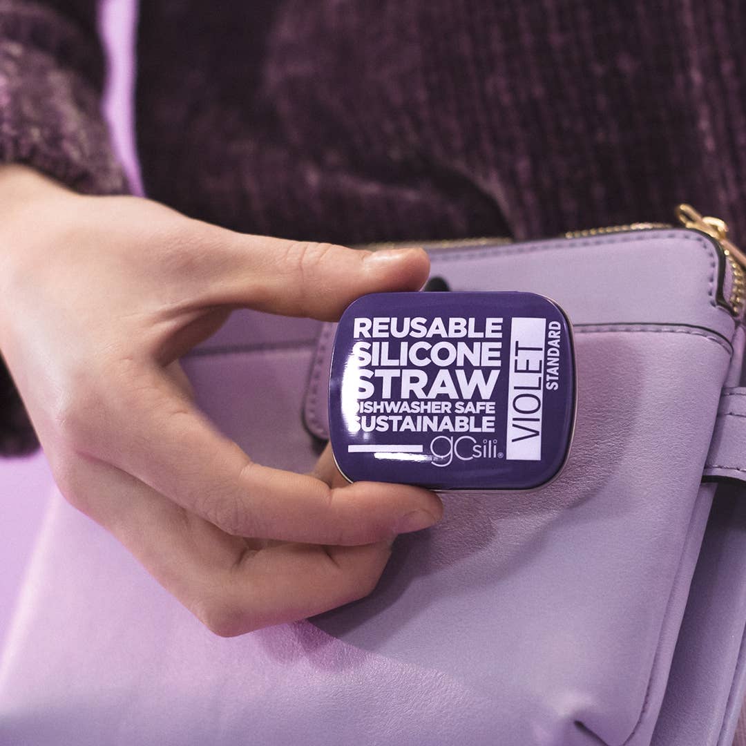 Silicone Straw in a Tin - Extra Long