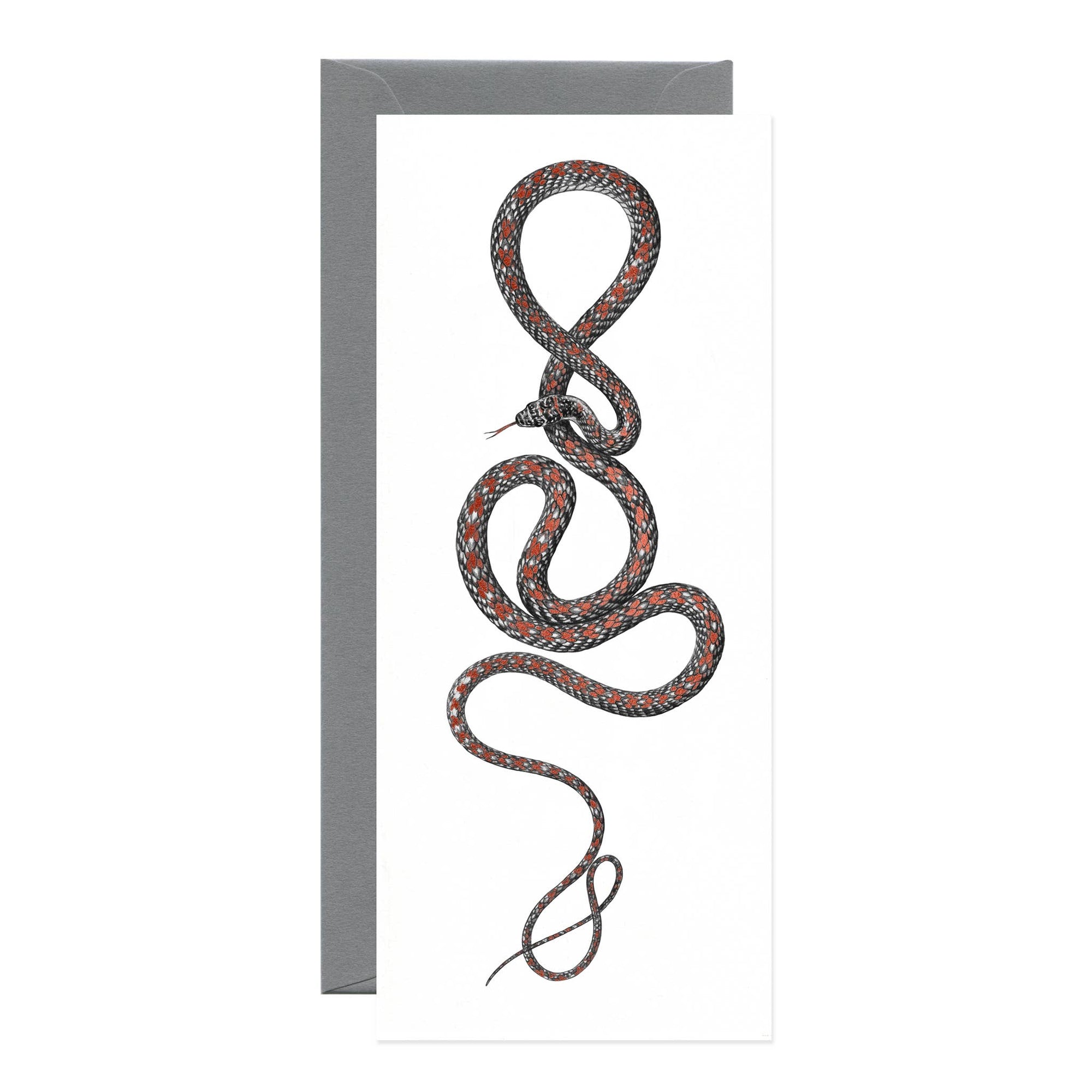 Paradise Flying Foil Snake Greeting Card