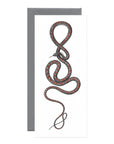 Paradise Flying Foil Snake Greeting Card