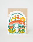 Egg Press Manufacturing - Grateful Gnomes Letterpress Greeting Card by Phoebe Wahl