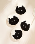 Black Cat Coasters - Set of 4