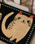 Danica Studio Meow Meow Coir Fiber Printed Doormat