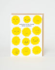 Baby Congrats Welcome Sunshine Letterpress Greeting Card by Egg Press