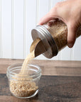 Mason Jar Lifestyle - Grain Dispenser Stainless Steel Lids for Mason Jars 2 Pack