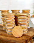 Bamboo Mason Jar Lid | Wide Mouth