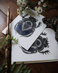 Sacred Scarab Foil Greeting Card