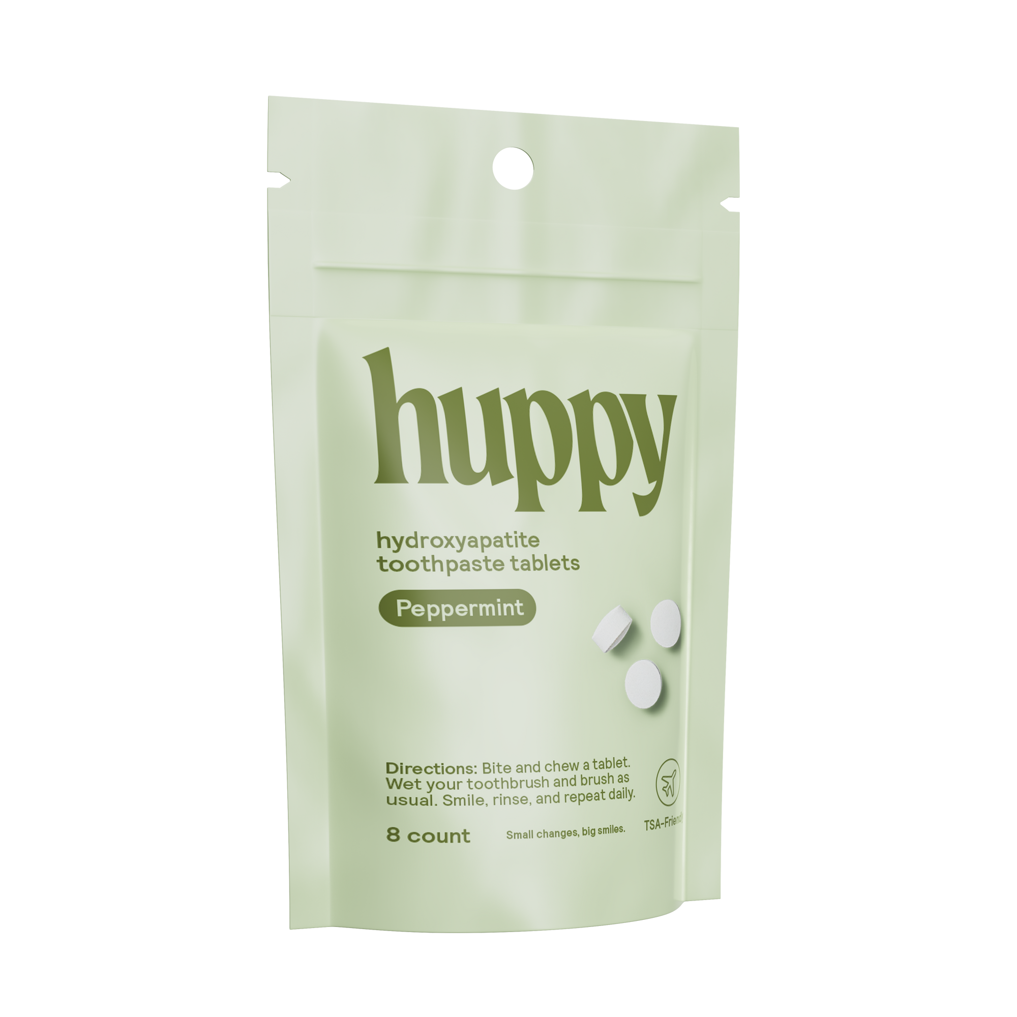 Fluoride-Free Toothpaste Tablets | Peppermint | 8 ct Sample