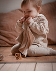 Comforter with teether, creme