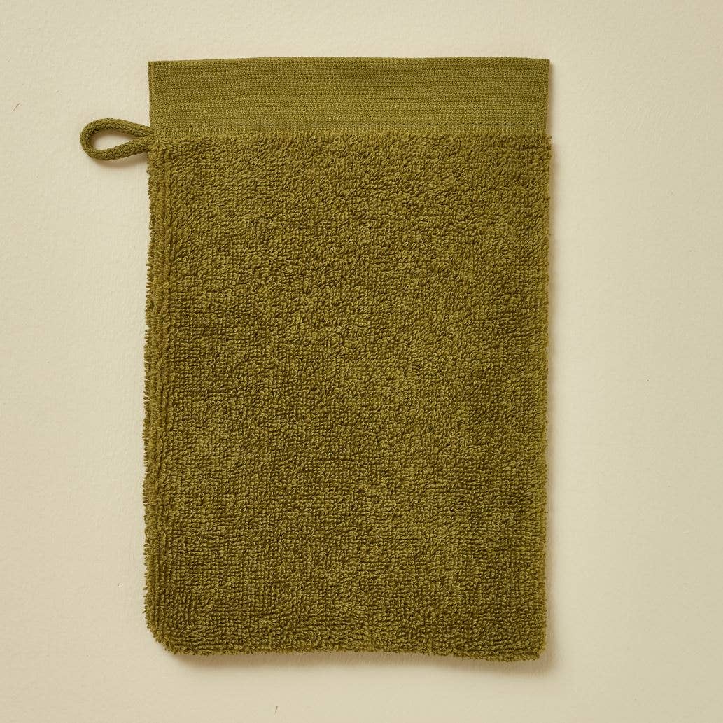 Washcloth Les voyageurs vert