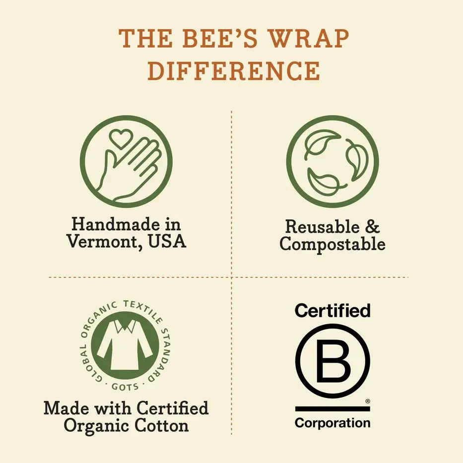 Bees Wrap Beeswax Reusable Bread Wrap - Snow Day
