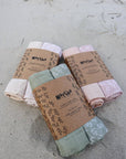 Muslin Cloth 2-pack Powder. One Leaf, One Solid