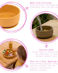 Silicone Baby Suction Bowl with Lid
