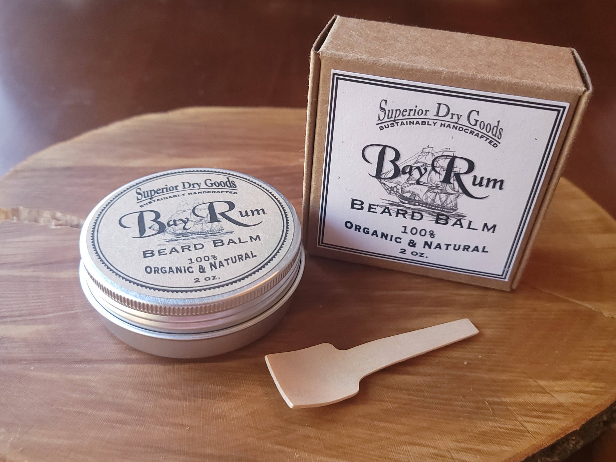 Superior Dry Goods - Organic Bay Rum Beard Balm | All Natural