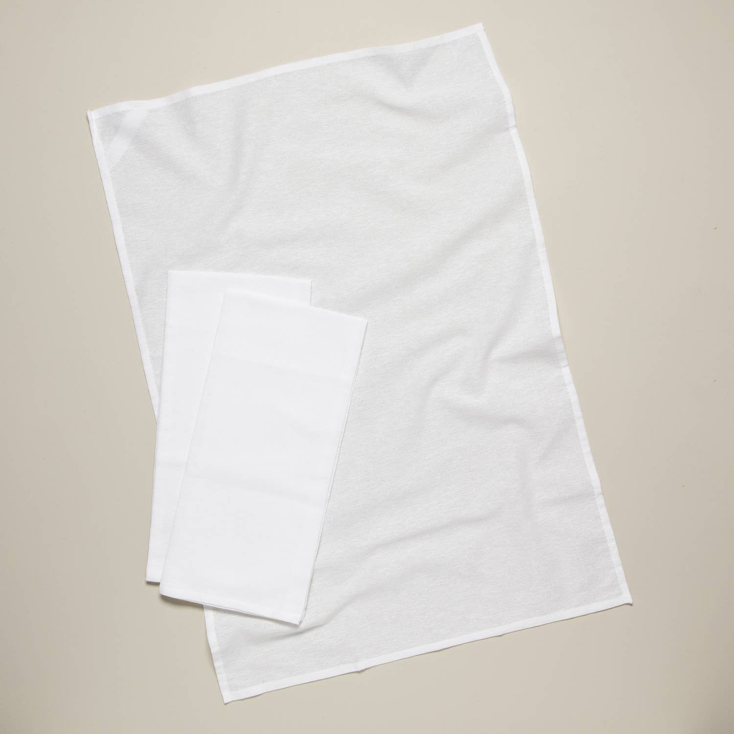 Now Designs by Danica - White Floursack Dishtowels Set of 3