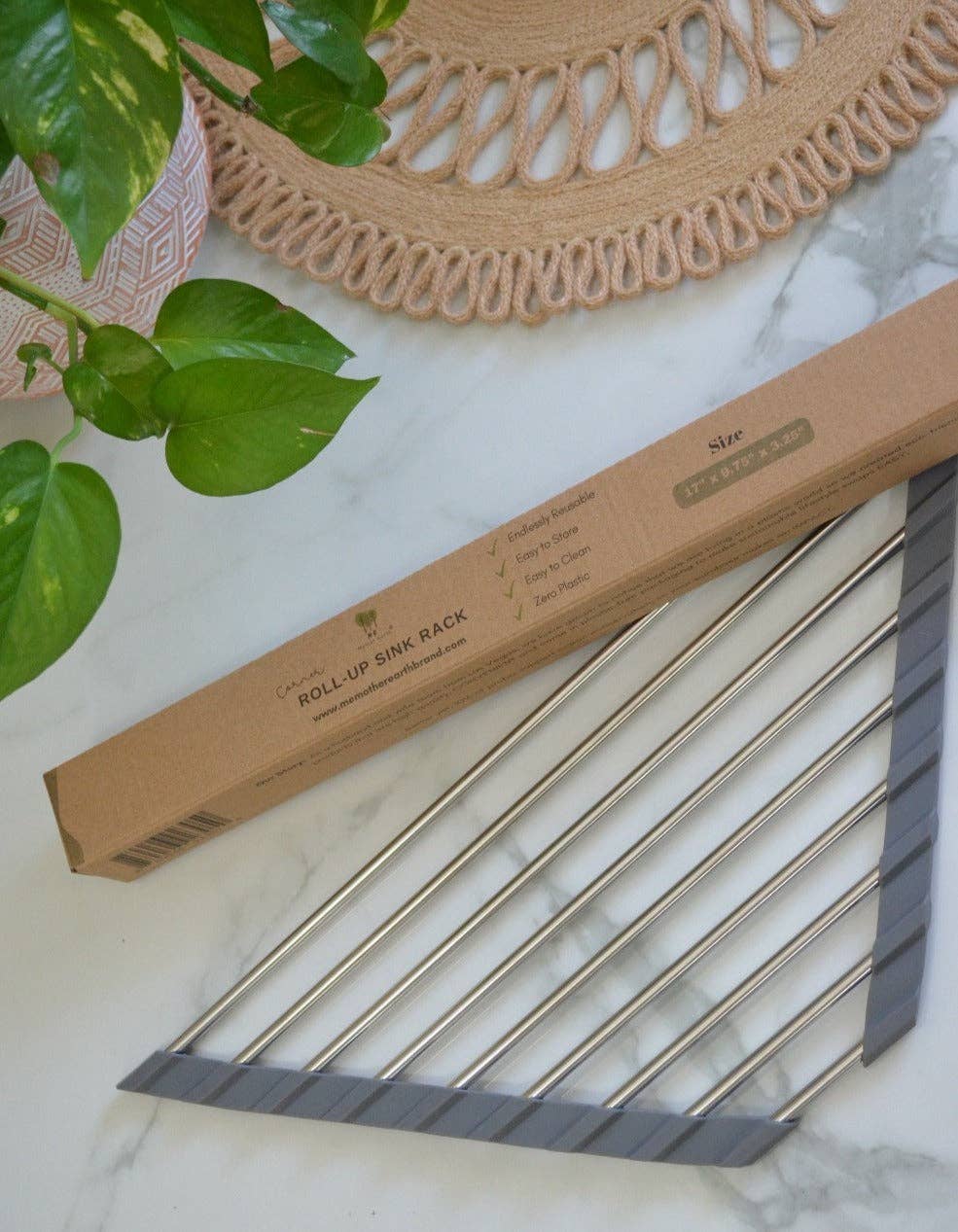 Me Mother Earth - Corner Roll-Up Sink Rack | Shower Rack | Plastic Free
