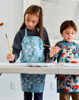 Urban Infant - Little Helper Kids Apron, Washable Cotton/Poly - Traffic