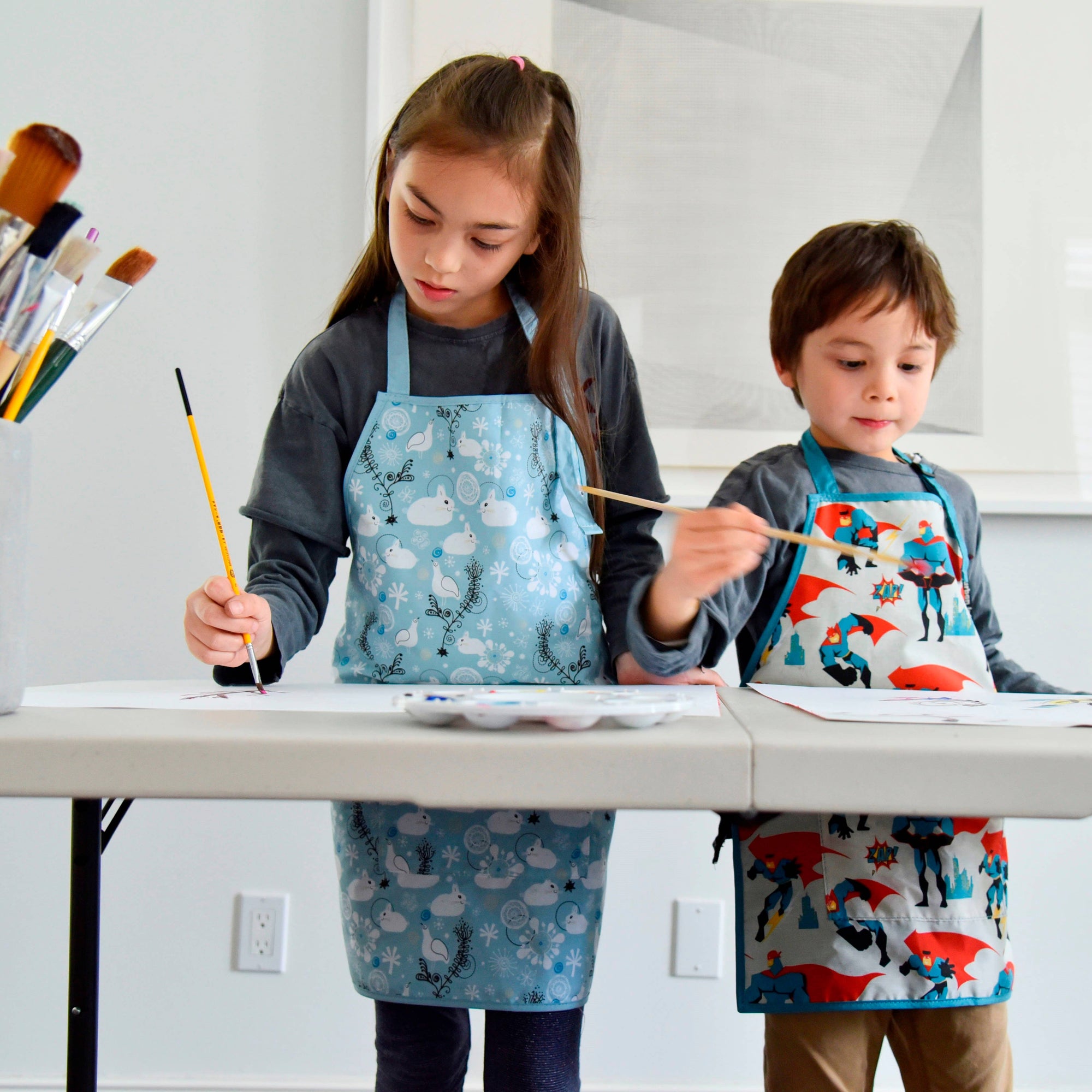 Urban Infant - Little Helper Kids Apron, Washable Cotton/Poly - Holidays