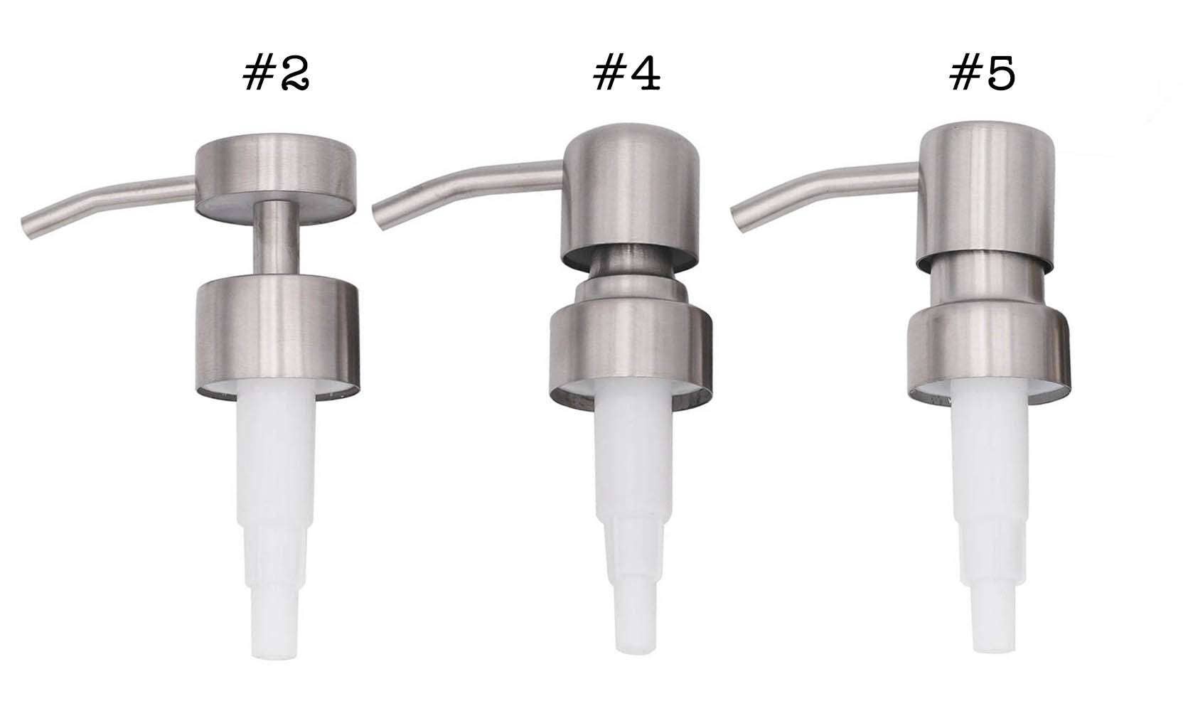 Mason Jar Lifestyle - Satin / Brushed Finish Soap Pump Dispensers for Mason Jars