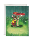 Richard Scarry Bunny and Mushroom greeting card