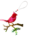 Seatree Studio - Cardinal Ornament - Upcycled Aluminum Can
