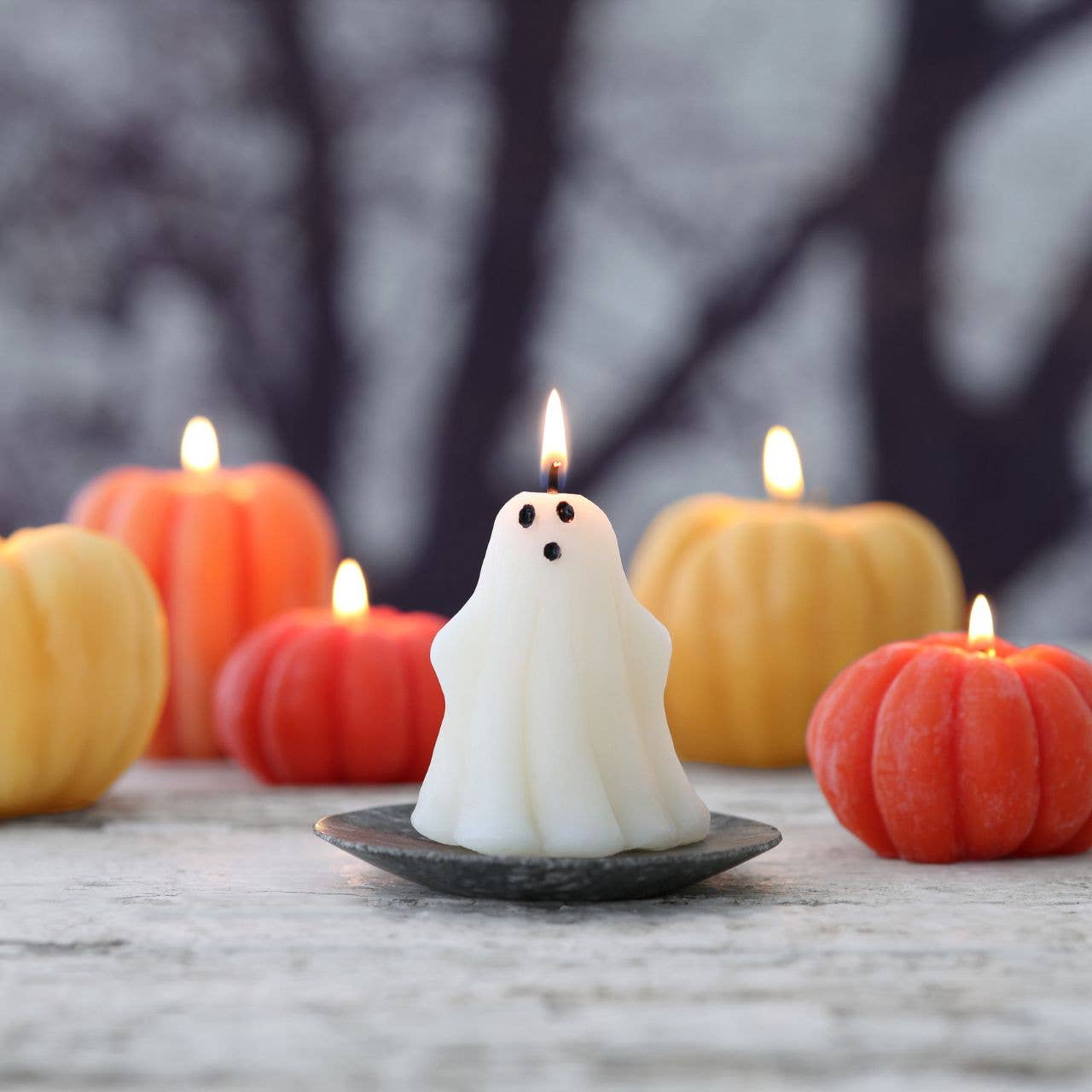 Ghost Candle – 100% Beeswax – Natural – 3” Handcrafted